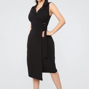 Wrap Midi Dress (FashionNova)
